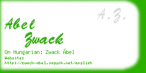 abel zwack business card